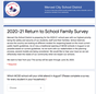 Return to School Family Survey